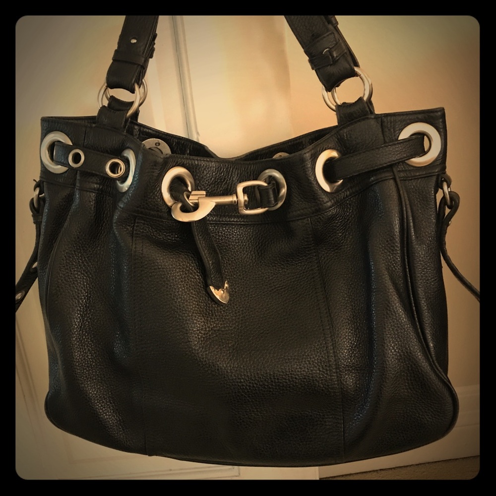 Barney’s NY Quality Pebbled Leather Hobo